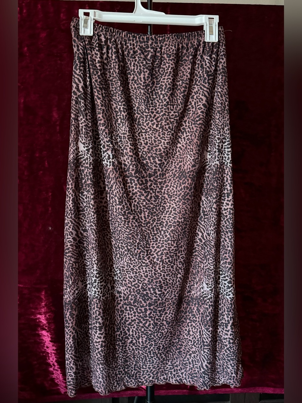 Women's Leopard Print Maxi Skirt